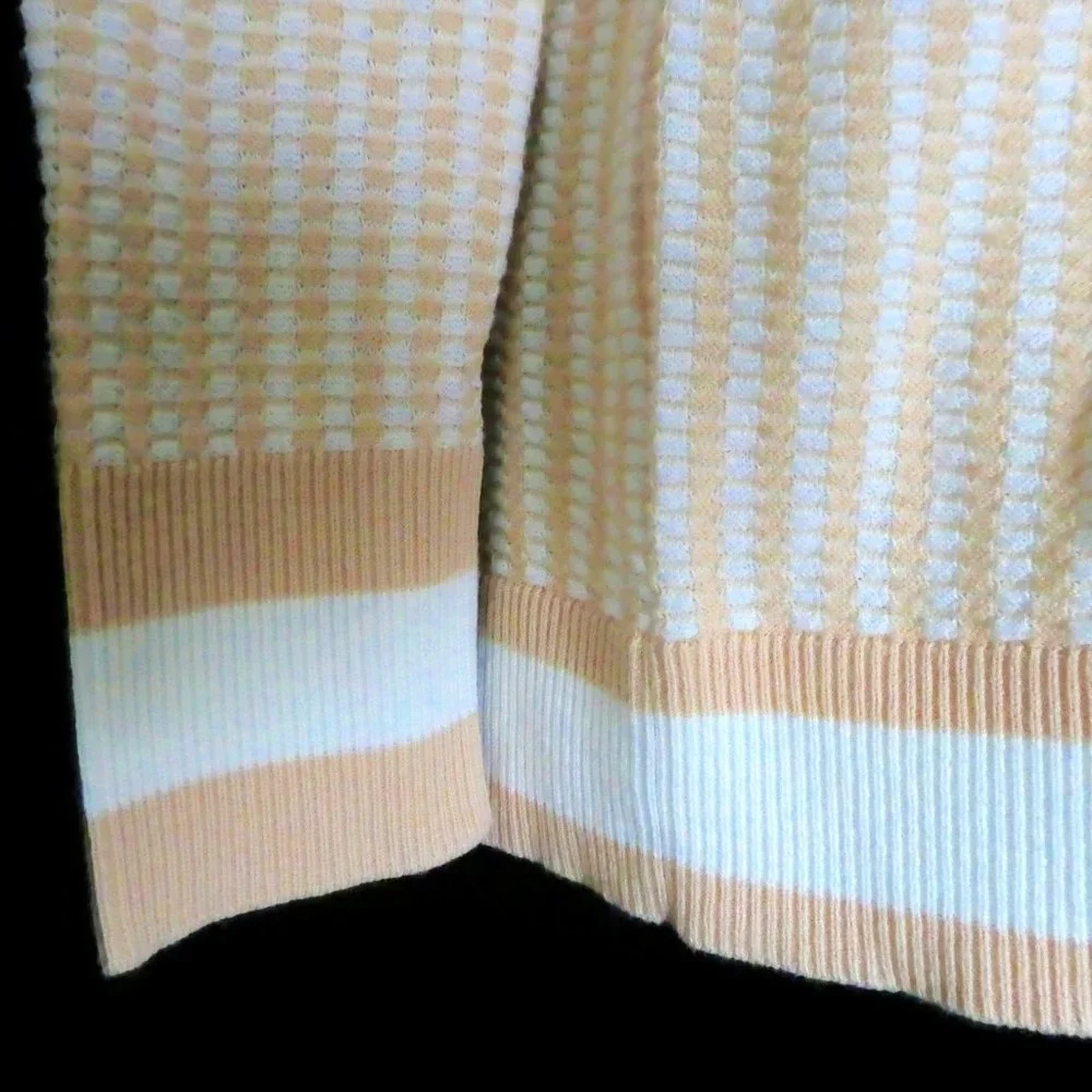 CaSHMeRe CoTToN Equipment Sweater Check Stripes Long Sleeve Earthy Neutral